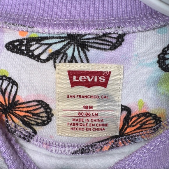 Levi’s Baby Girls Butterfly 2 Piece Set NWT - Picture 3 of 5